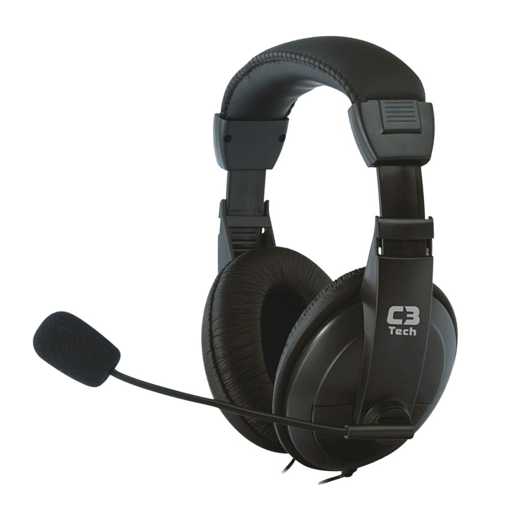 Fone Com Microfone C3 Tech Ph-60bk Voicer Comfort