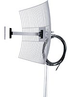 Antena Parabólica De Grade Para Internet Aquário Mm-2420f10 2.4ghz 20 Dbi Polarização Vertical E Horizontal Com Dipolo,