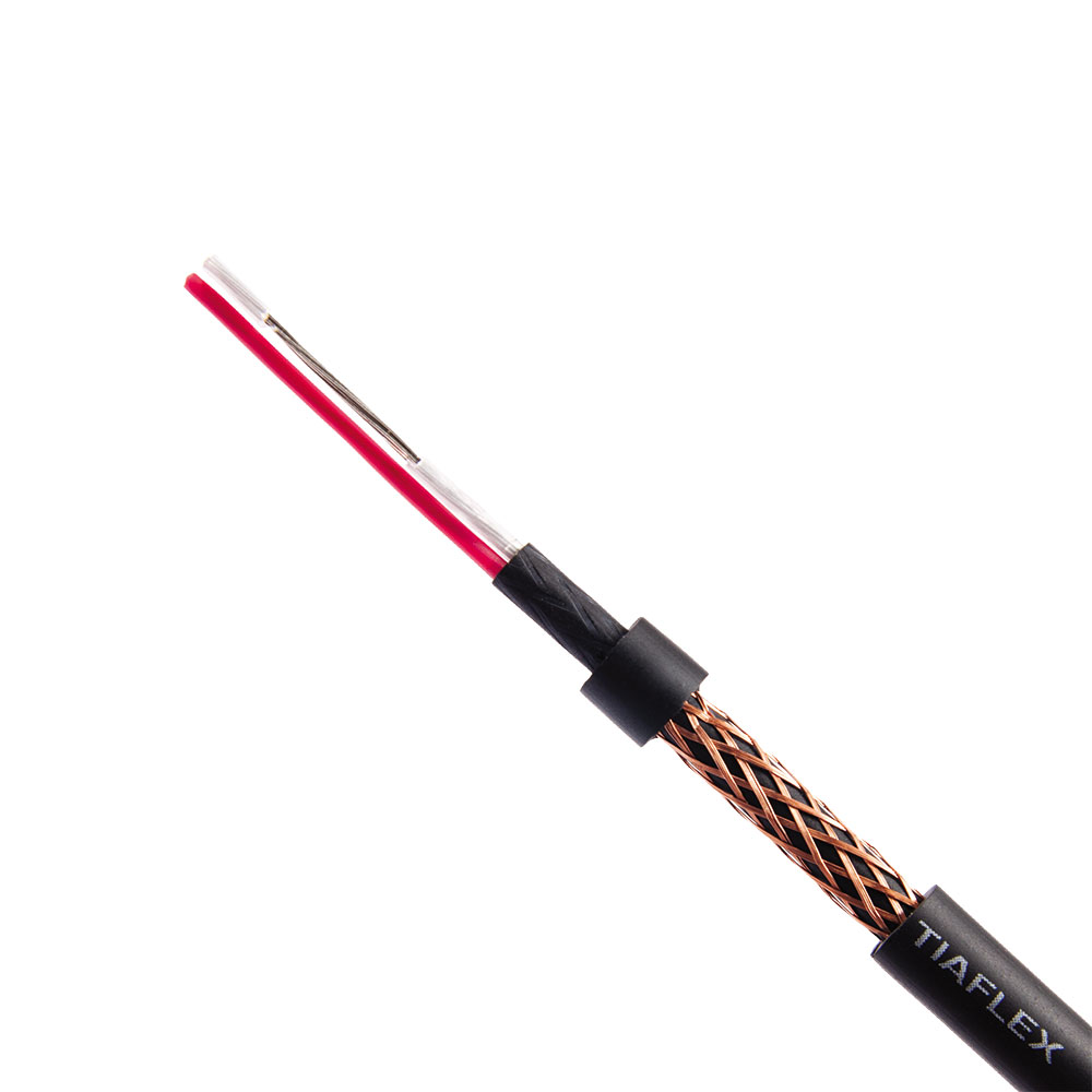 Cabo Blindado Para áudio Estéreo Tiaflex  2x0,14 Mm Preto 601410