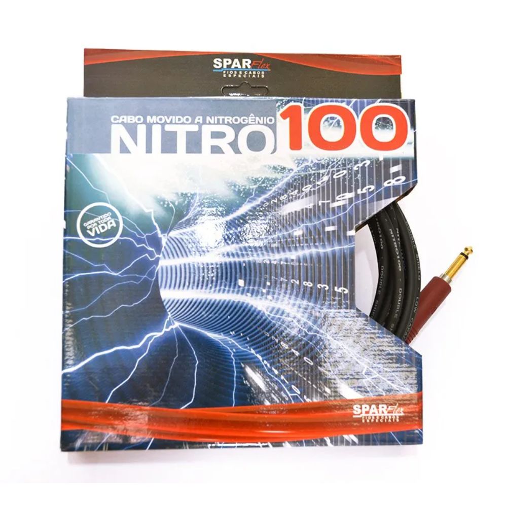 Cabo Teclado Sparflex Nitro 100 Plug 90  1 Metro Preto 538197010f