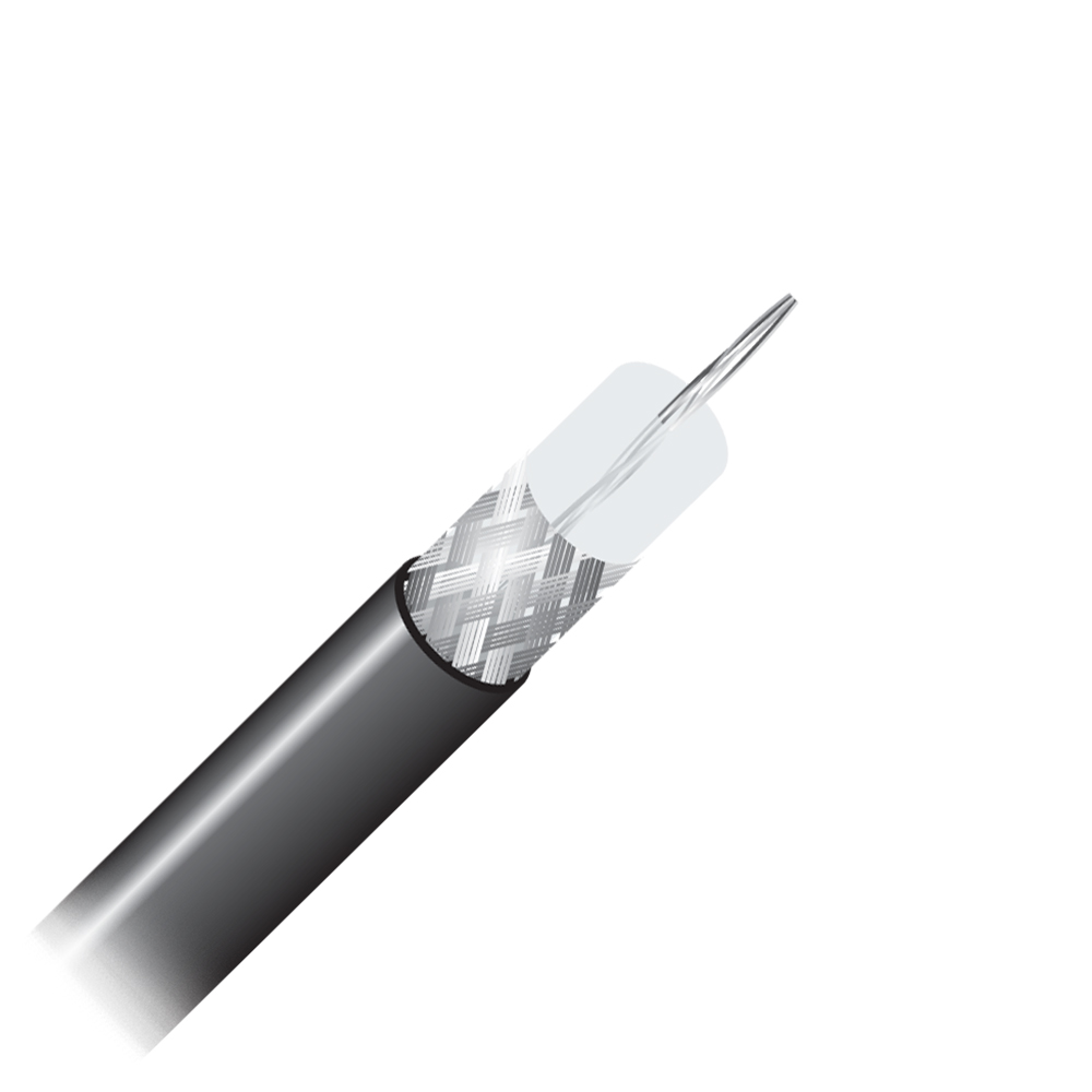 Cabo Coaxial Cabletech Rg-58 95% 100 Metros Preto
