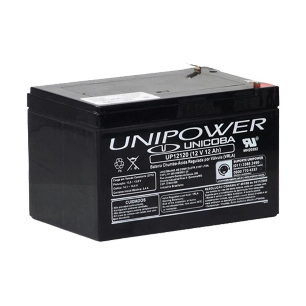 Bateria Unipower Up12120 12v 12ah F250 Não Automotiva