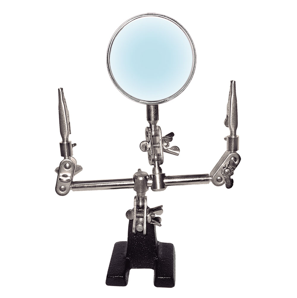 Lupa Com Suporte E Pinças C/ Aumento 3x Hikari Hl-s10