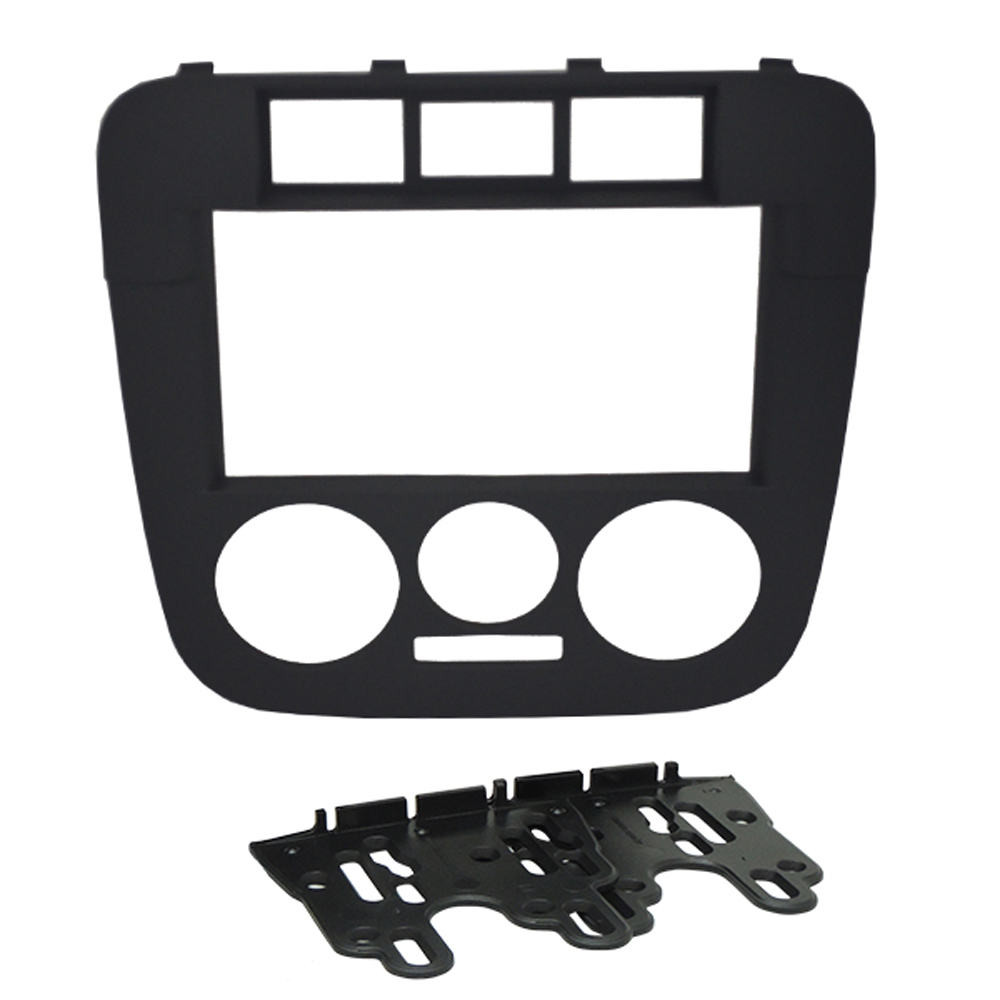 Moldura Fiamon 2 Din Vw Gol G4/saveiro Preta