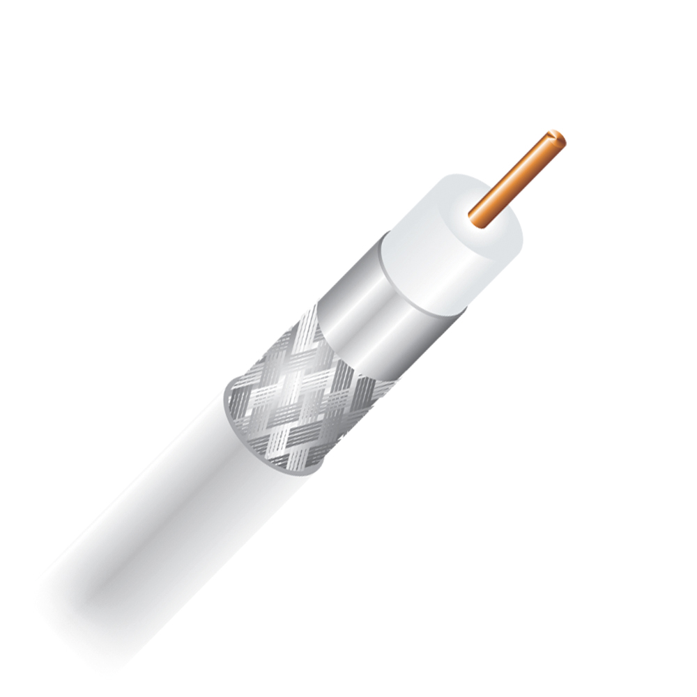 Cabo Coaxial Cabletech Rgc-59 67% 75r 100 Metros Branco