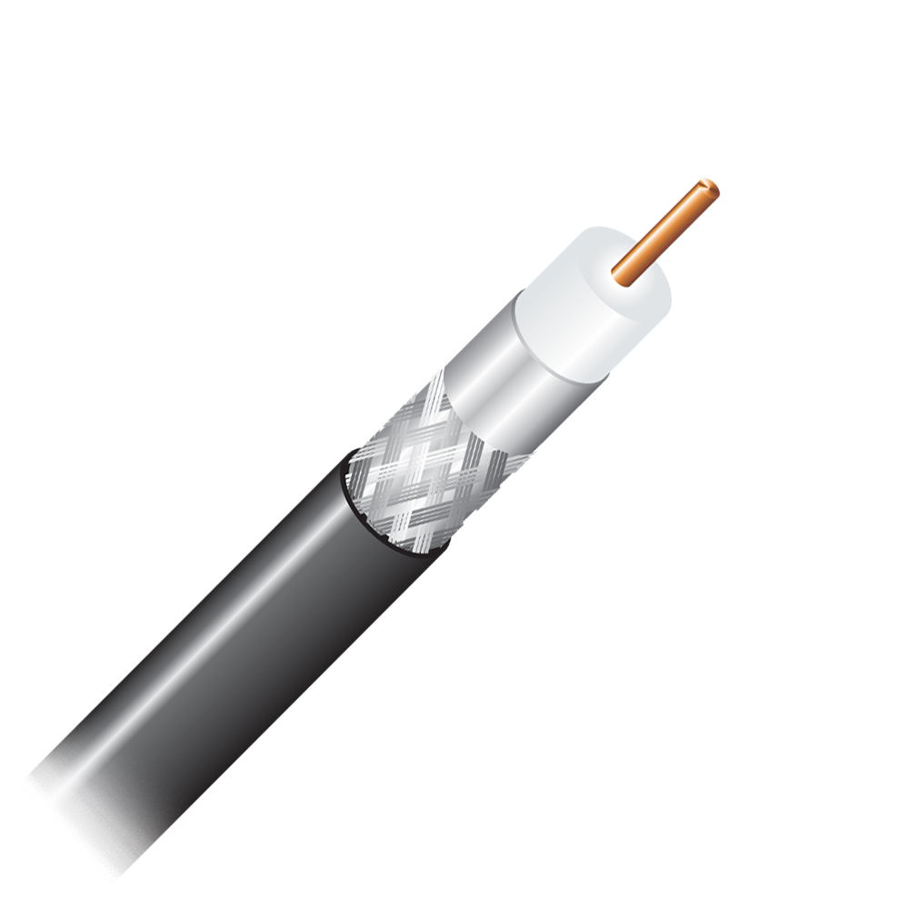 Cabo Coaxial Cabletech Rge-06 60% Preto - Bobina 305 Metros 802216000p0cb21