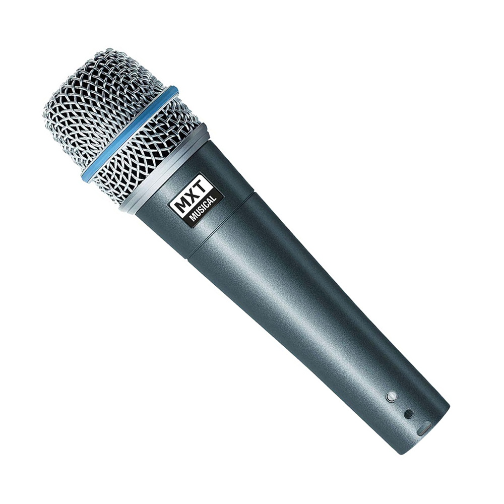 Microfone Dinâmico Pro Btm-57a Metal - Profissional Com Cabo 3 Metros O.d.5.0 Mm