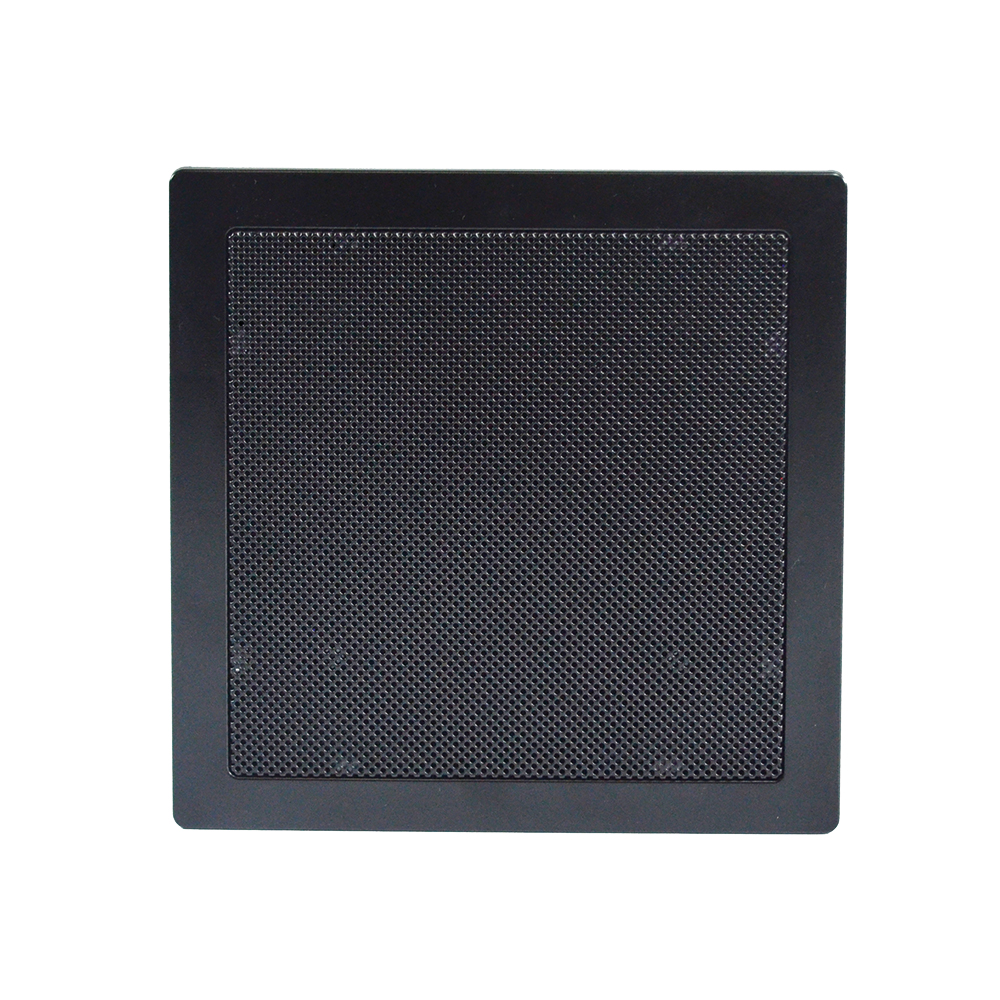 Arandela Quadrada Plástica Fiamon 6" Com Difusor 30rms 8r Preta