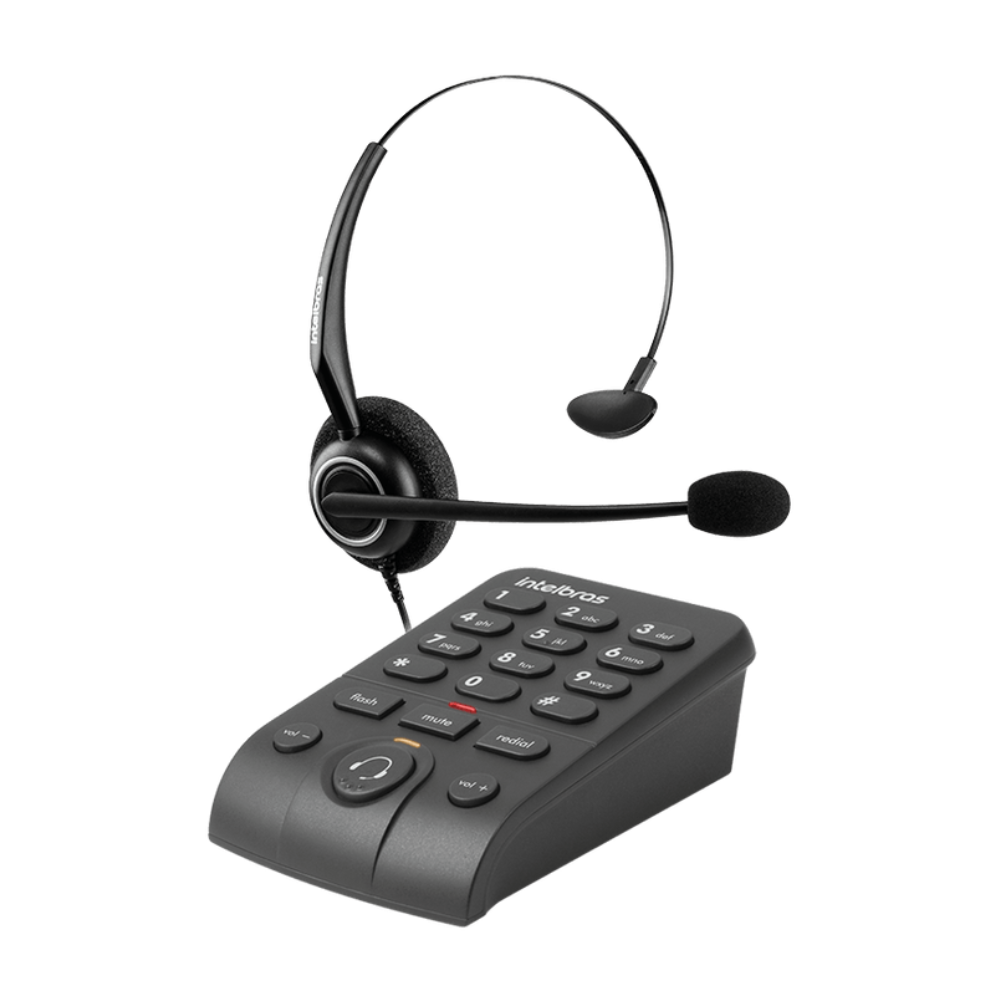 Telefone Headset Intelbras Hsb-50 Para Telemarketing Com Fio 4013330