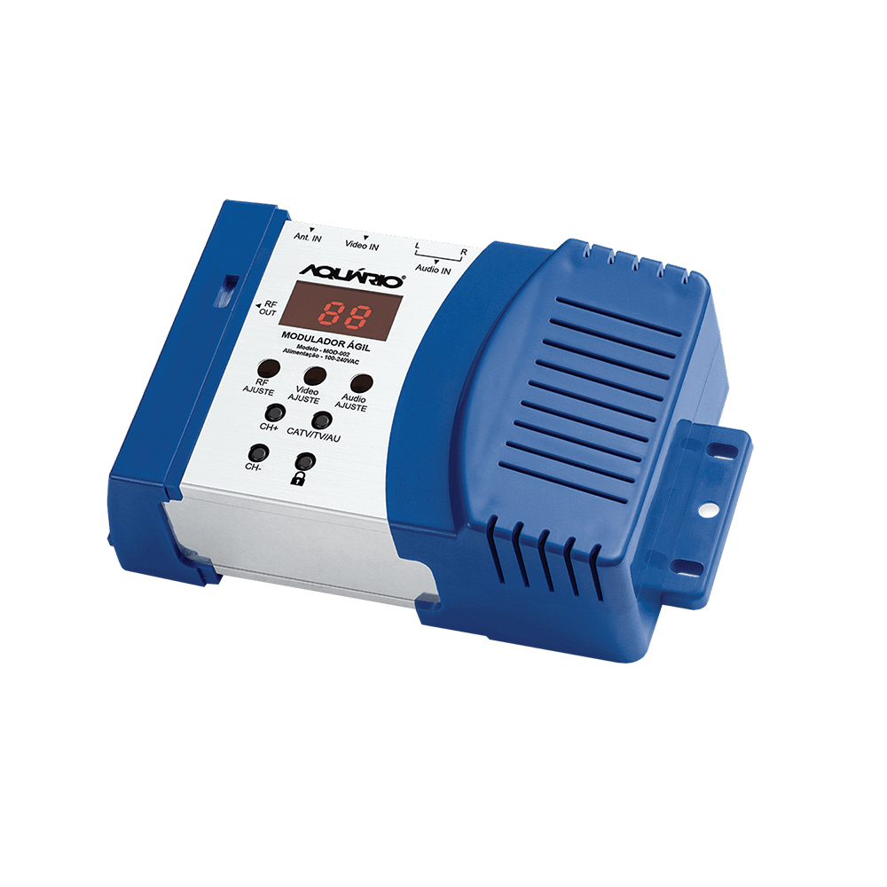 Modulador ágil De áudio E Vídeo Aquário Mod-002 Para Tv/ Catv