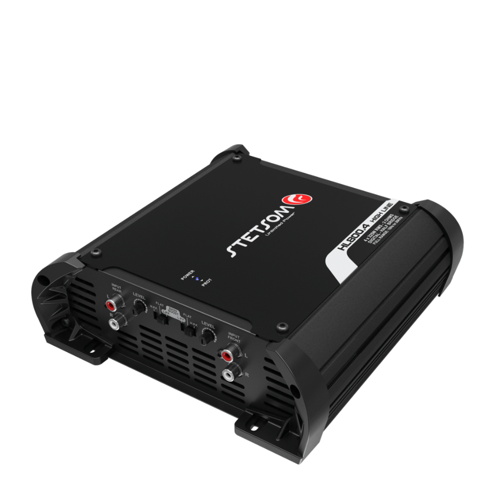 Amplificador Digital Stetsom Hl800.4 900w 4 Canais 2 Ohms