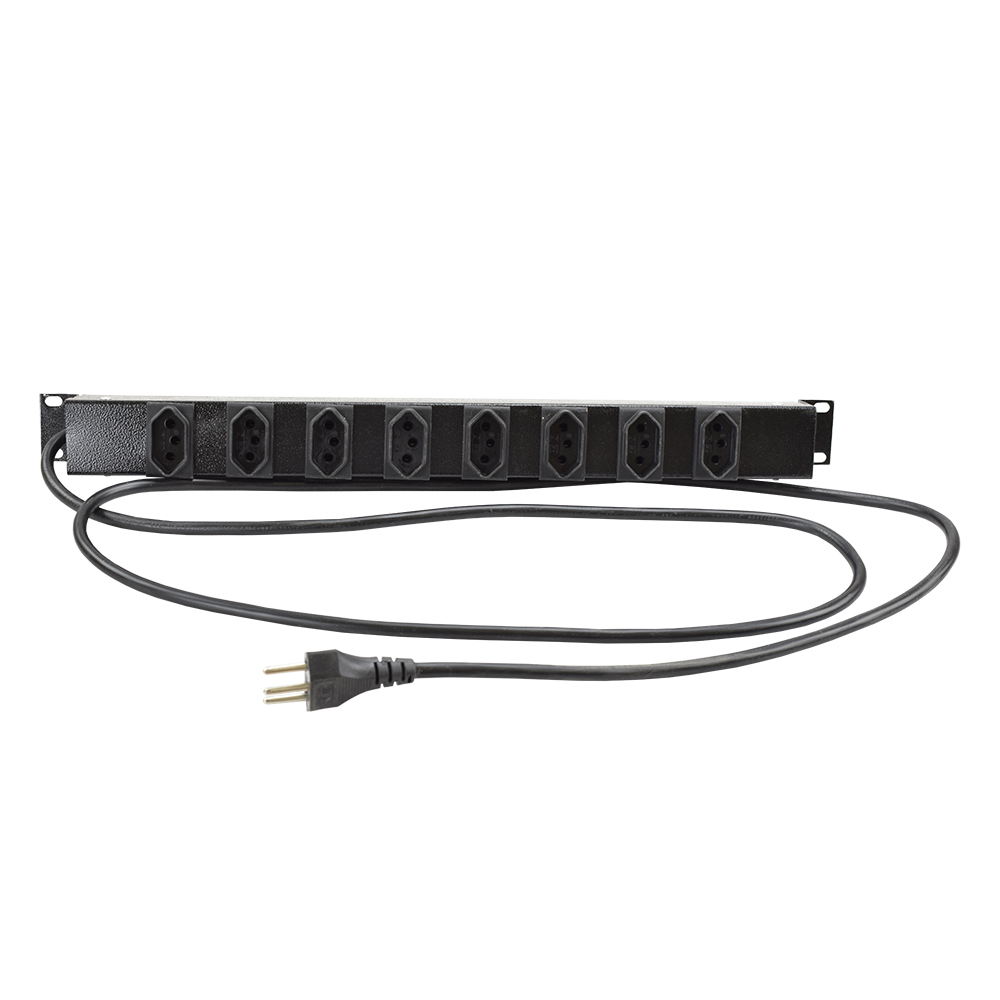 Régua Elétrica Max Eletron 19" 08 Tomadas 10 âmperes