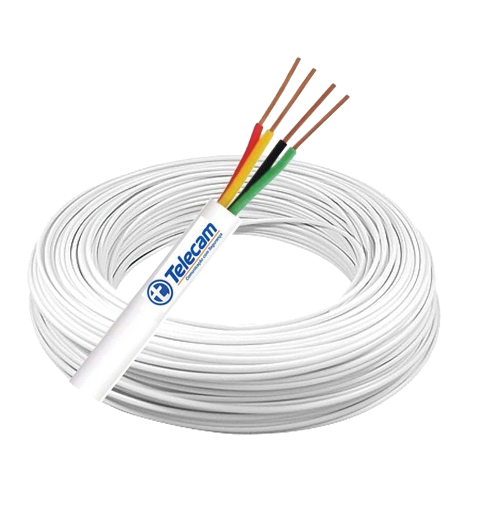 Cabo Alarme Telecam 100 Metros 50 X 10 Vias Cca Liga Cobre