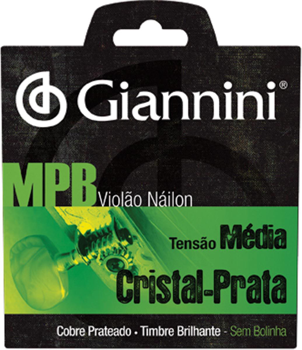 Corda Violão Giannini Genws Cristal/ Prata Sem Bolinha