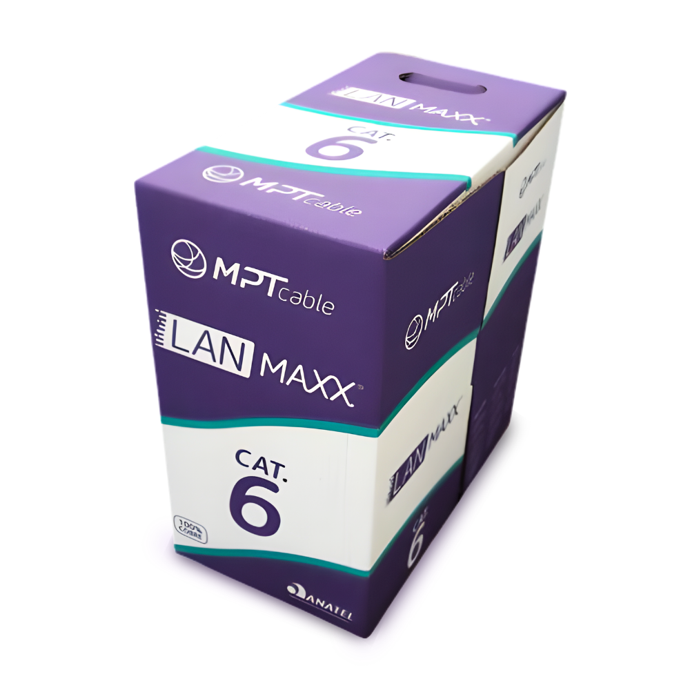 Cabo Lan Mpt Cat6 U/utp 23awgx4p 305 Metros Cmx Vermelho 53040541