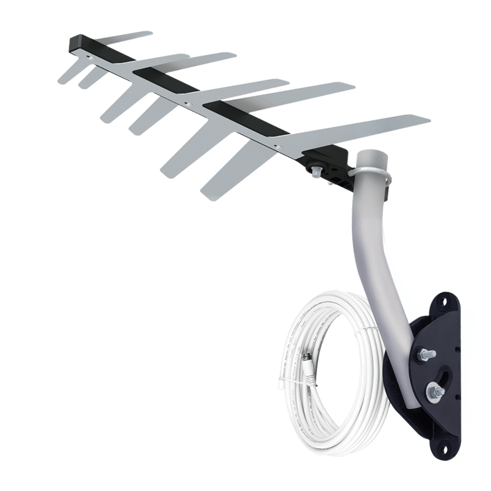 Antena Externa Digital Aquário Dtv-1500 Full Hd 10mt Cabo