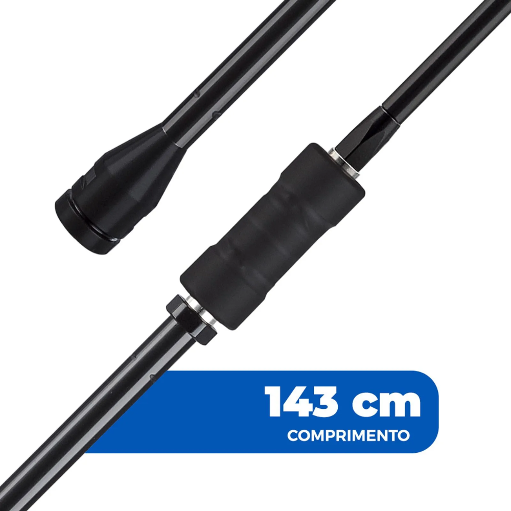 Antena Aquário Px Viuva Negra Base Prolongada Com Bobina Central