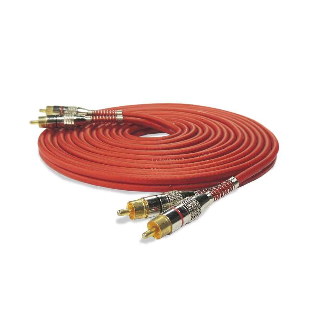Cabo Rca Technoise Blindado 400 Pro 5mm Vermelho - 5m