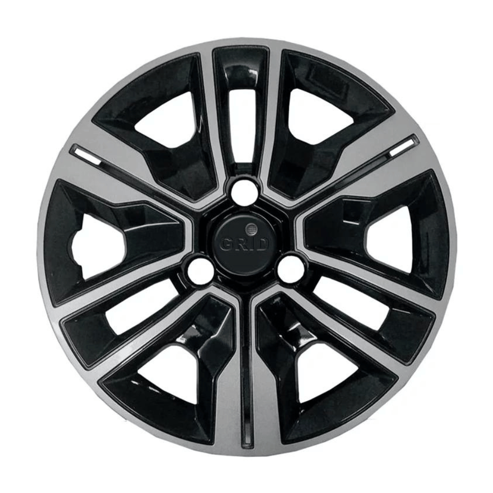 Calota Grid Aro 14" A 880 Ar-pbp-u Renault Kwid Outsider 2023 Preto/prata - PC / 4