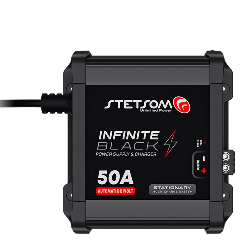 Carregador De Bateria / Fonte Stetsom Infinity Black 50a Digital