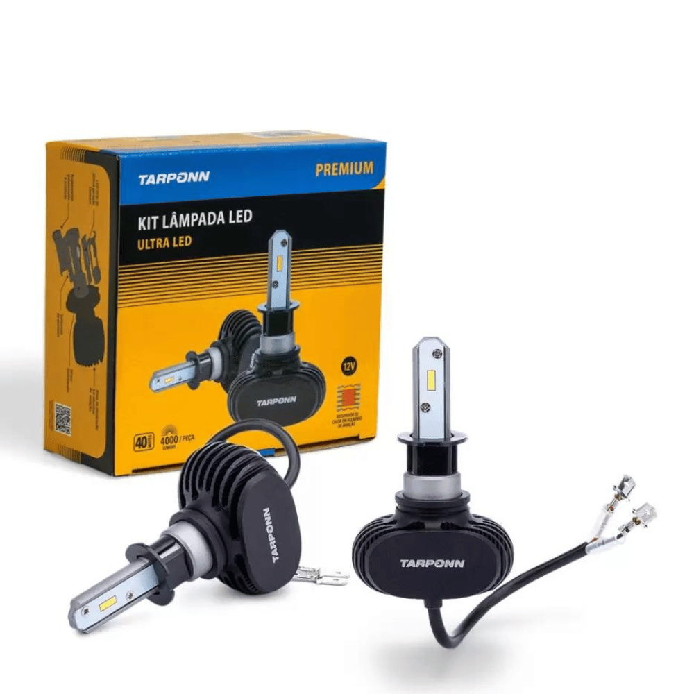 Kit Lâmpada Ultraled Tarponn Tp-6102 H3 12v 40w 4000lm 6000k Par