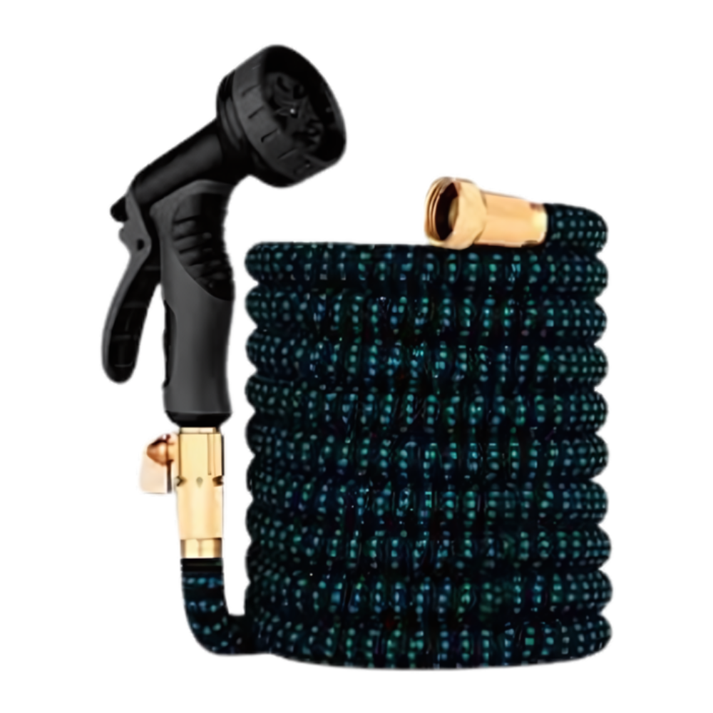Mangueira Kepper Poliéster 15mts Conector De Metal Azul Com Preto