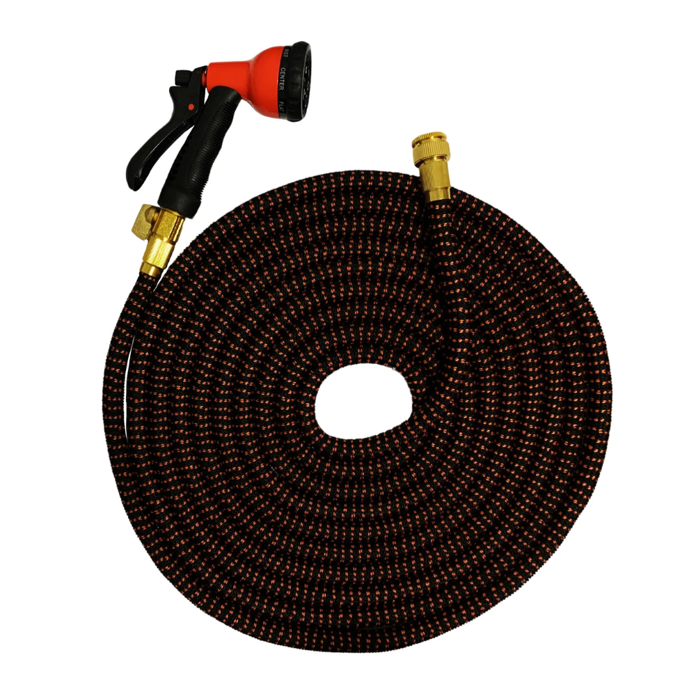 Mangueira Kepper Poliéster 15mts Conector De Metal Laranja Com Preto