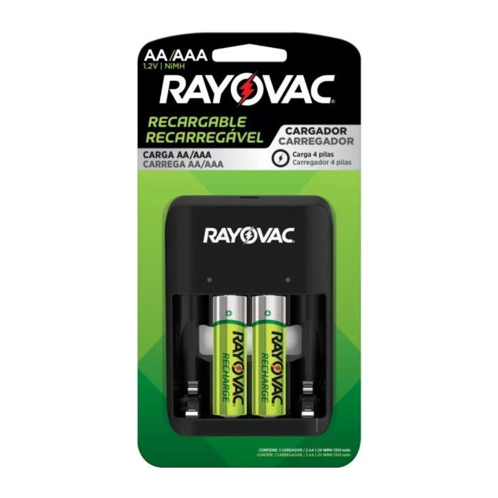 Carregador De Pilhas Aa/aaa Rayovac Sm-4 Usb