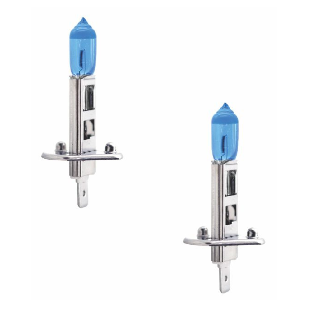 Par De Lâmpada Halógena Super Branca Code/tech One 12v H1 55w