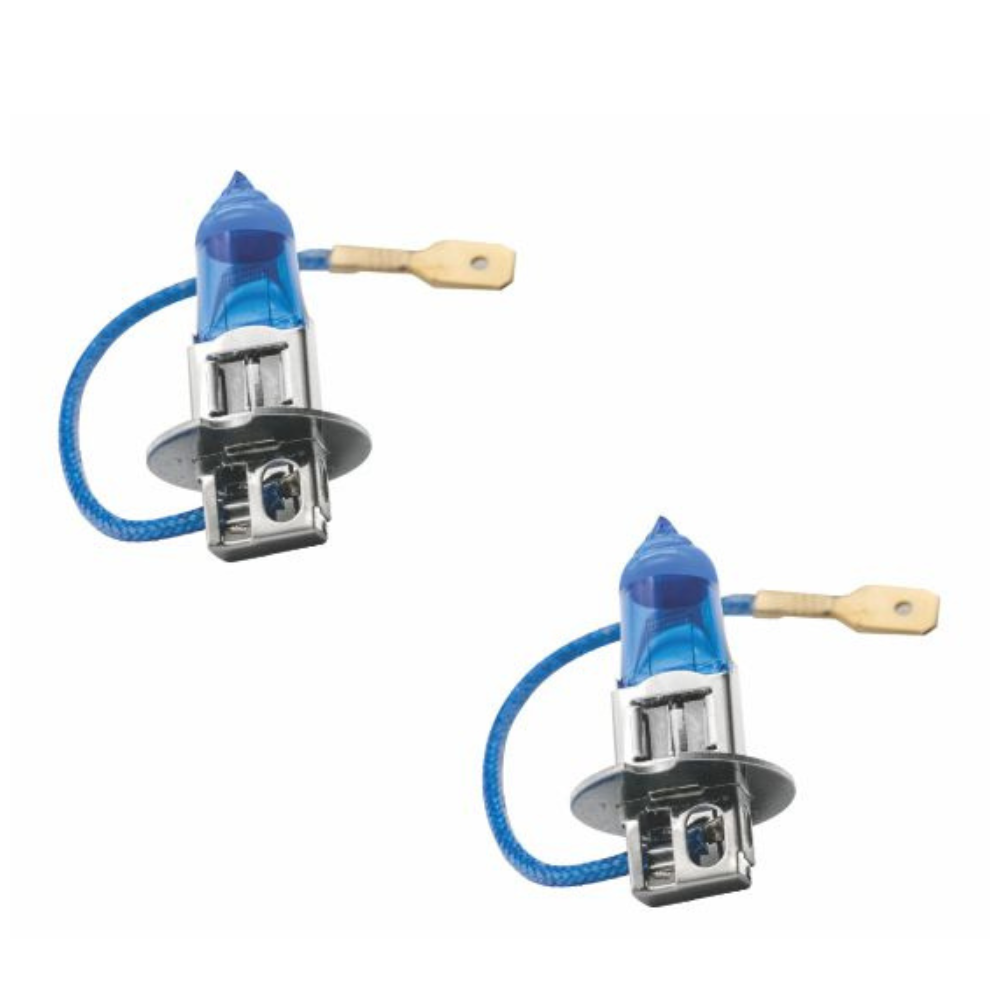 Par De Lâmpadas Halógena Super Brancas Code/tech One 12v H3 55w