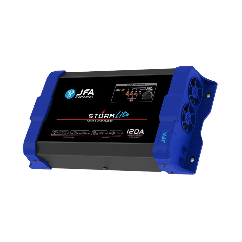 Fonte E Carregador De Bateria Jfa Automotivo Storm Lite 120a Bivolt