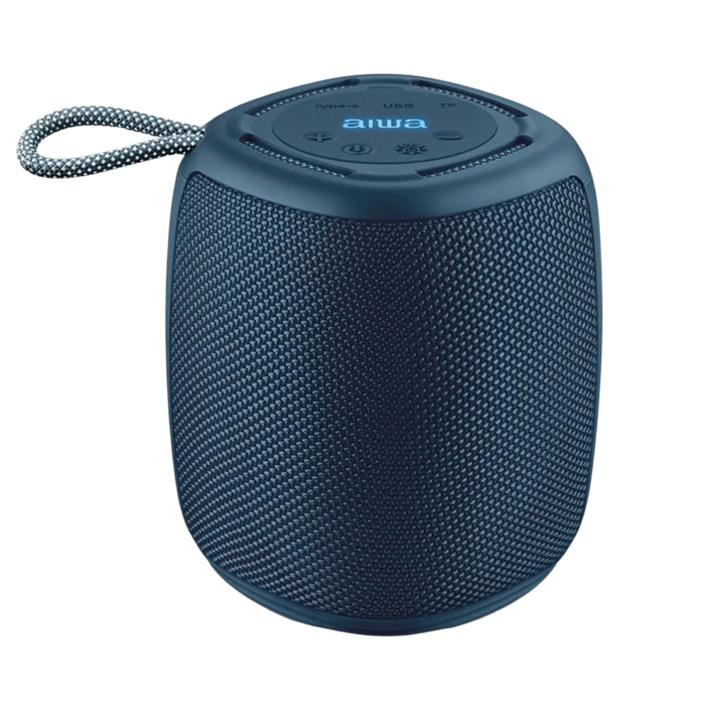 Caixa De Som Aiwa Mini Speaker Aws-sp-03-bl Bivolt - Azul