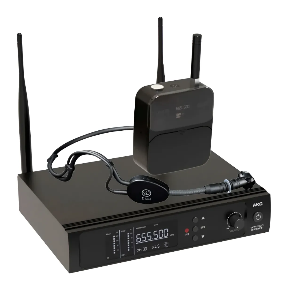 Microfone Sem Fio Akg Wp300 Sport Headset
