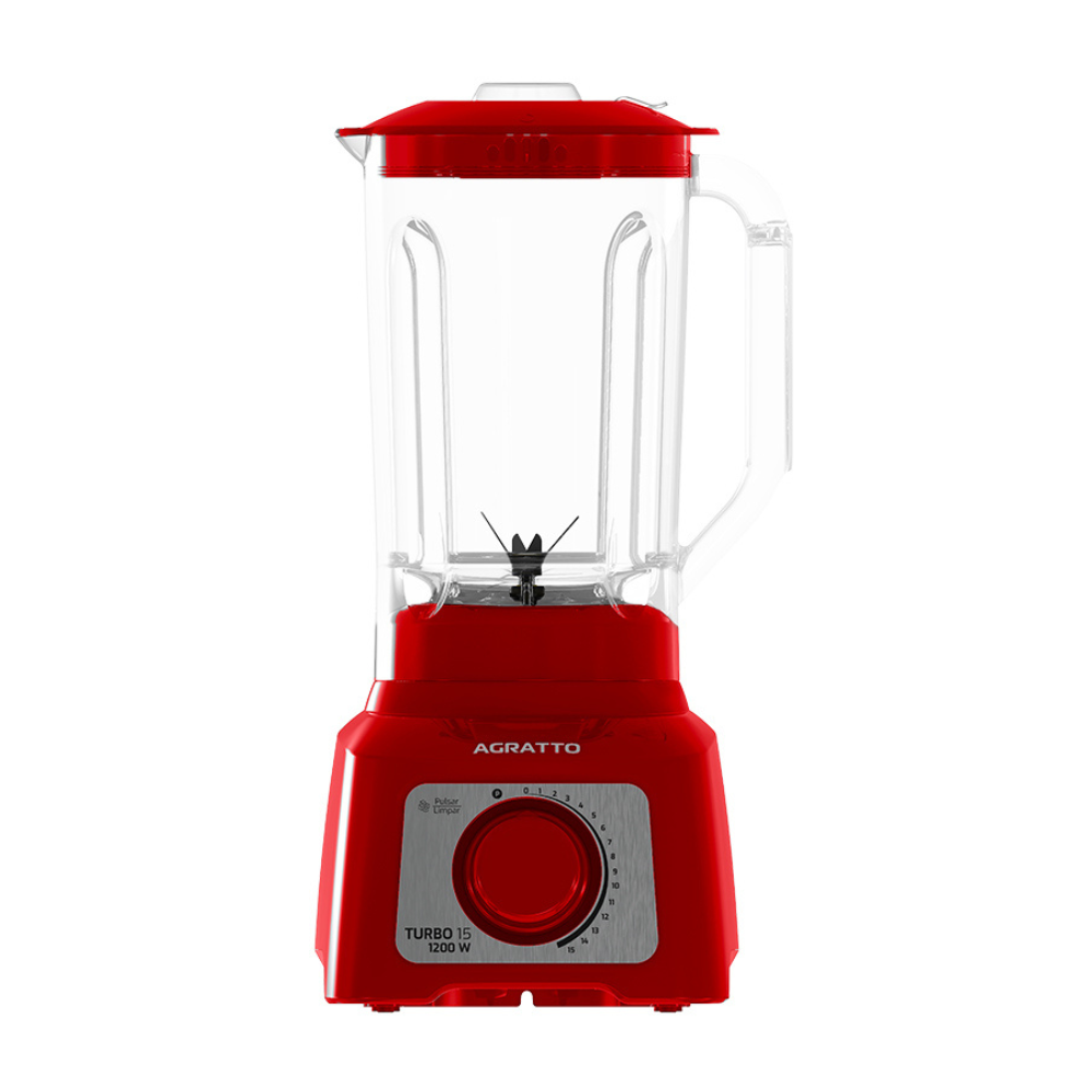 Liquidificador Agratto Turbo 15 Aliq06n-01 3,2l 1200w 127v Vermelho