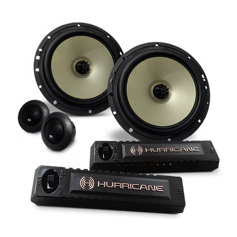 Kit 2 Vias Hurricane Platino Q6.2 Alto Falante 6" 80w Rms 4r Par