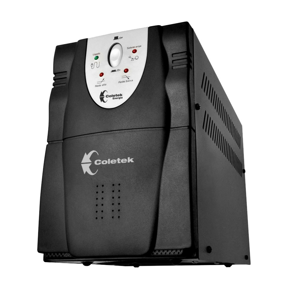 Estabilizador Coletek Energia Es-3200va Bivolt Automático 06 Tomadas