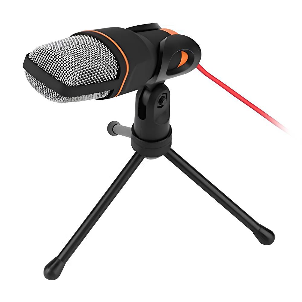 Microfone Condensador De Mesa Mxt Mx-mc017 P2 Com Tripé